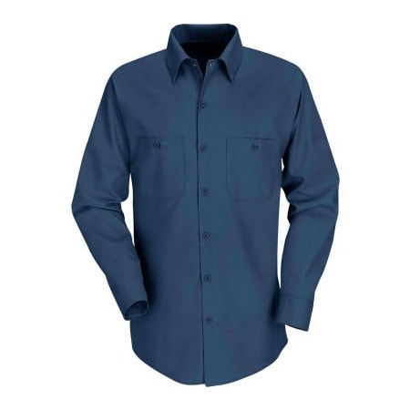Vf Imagewear Red Kap Men's Industrial Work Shirt Long Sleeve Navy Regular-S SP14 SP14NVRGS